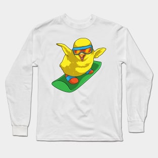 Chick Snowboarder Snowboard Long Sleeve T-Shirt